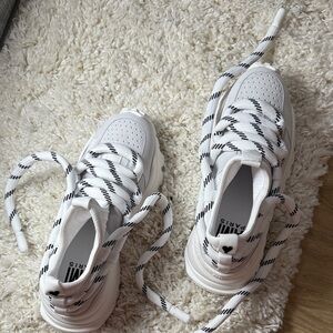 Ami Otto White Suede Sneakers (fit small: 9.5-10.5)